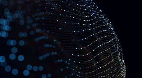 Technology and science abstract background. Illustrazione stock