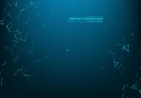 Technology and science background. Abstract web and nodes. Business template  Stock Illustration