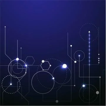 Technology and science background 库存插图