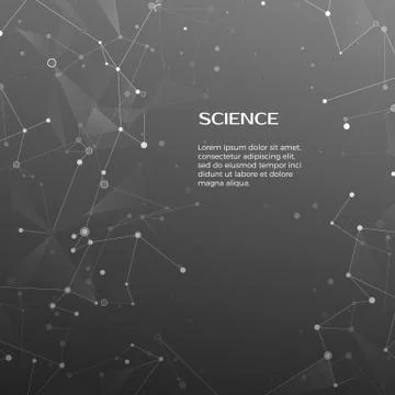 Technology and science background. Polygonal background.  Abstract web and no Stockillustratie