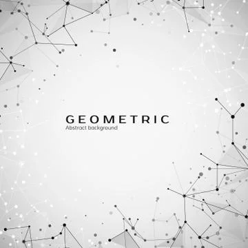 Technology and science background. Polygonal background.  Abstract web and no Stock Illustration