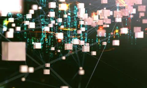 Technology and science concept Stockillustratie