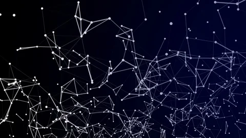 Technology and science motion background plexus style dynamic wallpaper Stock Footage 113109359