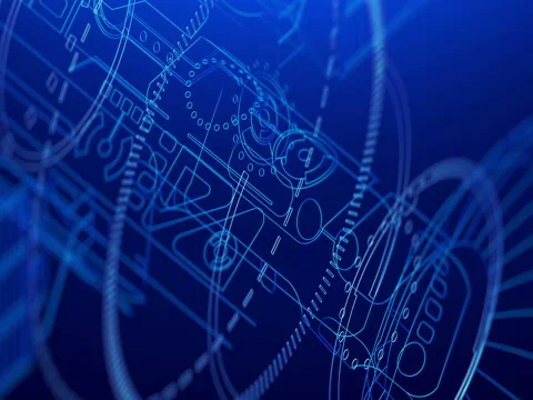 Technology animated background. The slow motion, the Satellite close-up slowly r Stock Footage 80498247