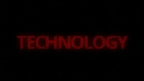 Technology Animated, Text design animation. Stock Footage 107445003