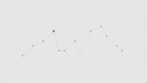 Technology Animation of connecting dots and lines graph with Alpha Channel Stock Footage 310644518