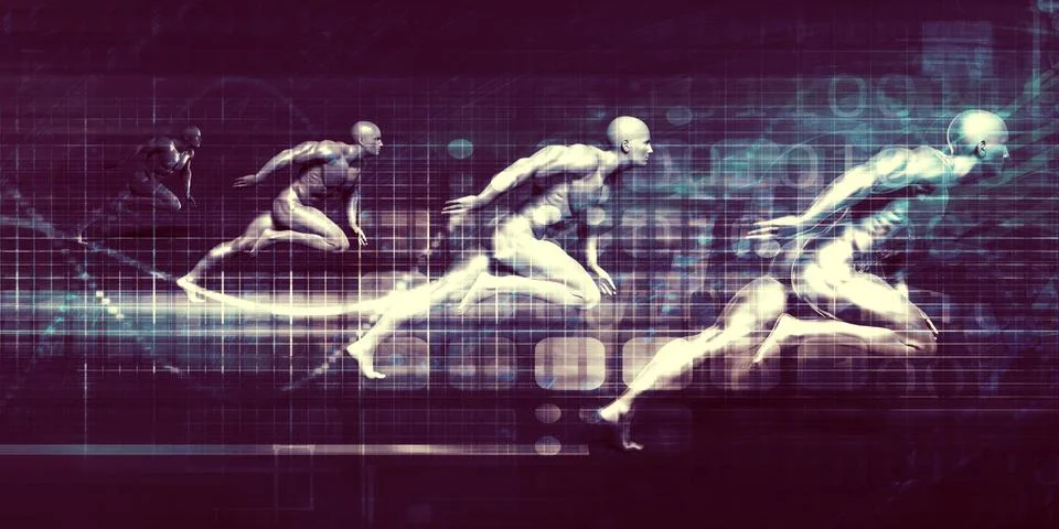 Technology Arms Race Stockillustratie