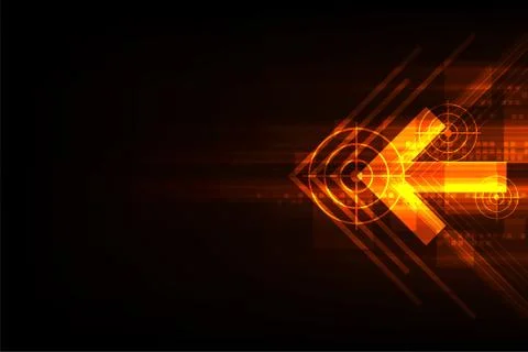 Technology in the arrow concept. Stock Illustration