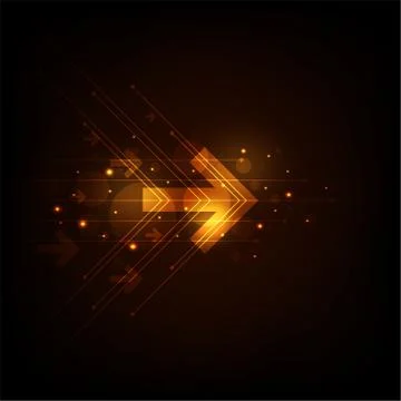 Technology in the arrow concept. Stock Illustration