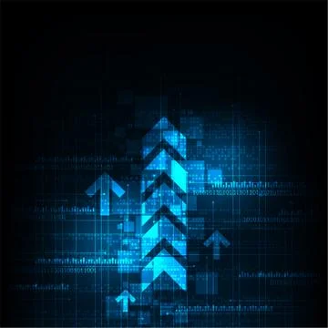 Technology in the arrow concept. Ilustração Stock