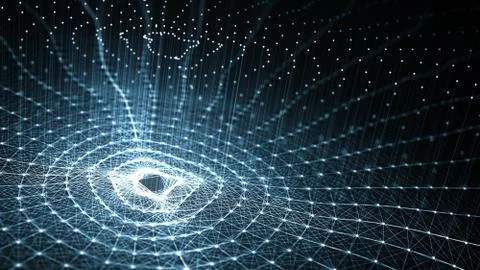 Technology Artificial intelligence (AI) and internet of things IOT concept. Illustrazione stock