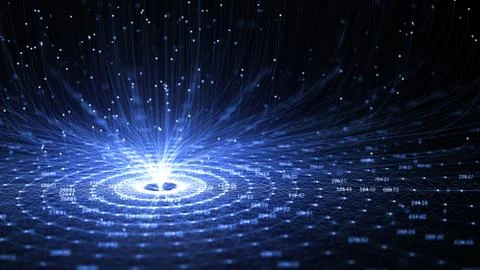 Technology Artificial intelligence (AI) and internet of things IOT concept. Stock Illustration