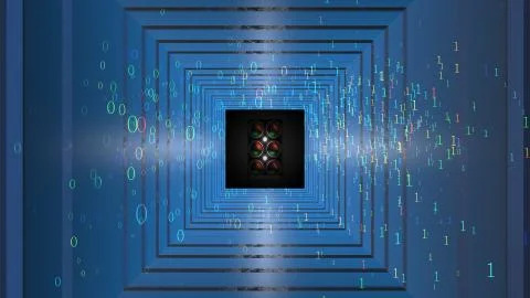 Technology Artificial intelligence (AI) and internet of things IOT network an Stock Photos