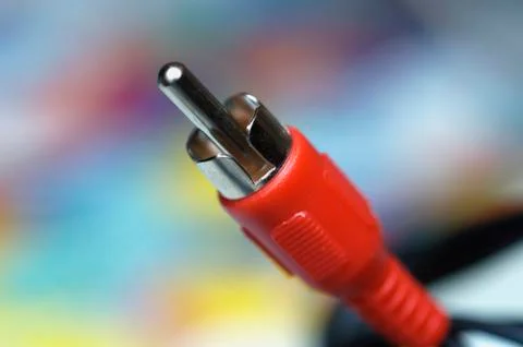 Technology audio cable plug video broadcast Stock Photos