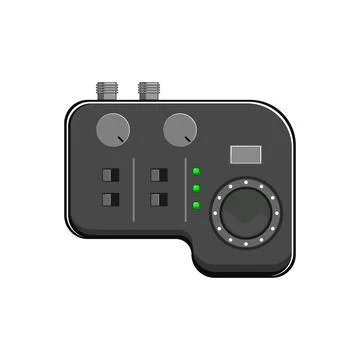 Technology audio interface cartoon vector illustration イラスト素材