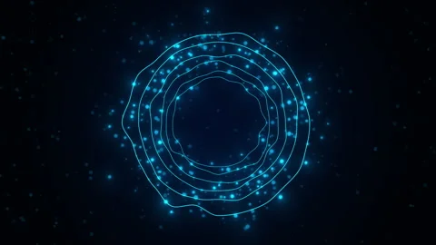 Technology audio wireframe technology sphere, Glowing AI Voice Spectrum Stock Footage 339263761