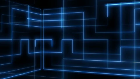 Technology background 4K LOOP blue Stock Footage 117103716