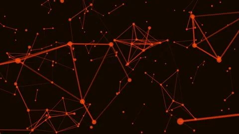 Technology background. Abstract background. Lines and triangles. Glowing pl.. Stock Illustration