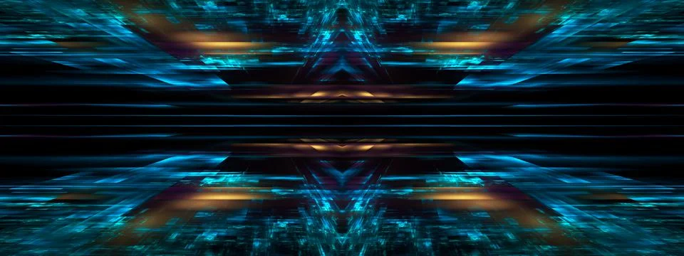 Technology background - abstract computer generated 3d illustration Stock Illustration