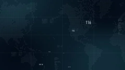 Technology background with abstract digital code and number random motion. Stock Footage 226123593