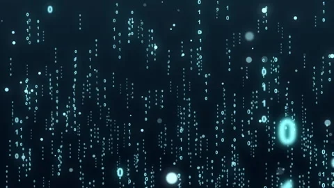 Technology background with abstract digital code and number random motion. Stock Footage 273702506