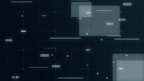Technology background with abstract digital code and number random motion. Stock Footage 274518398