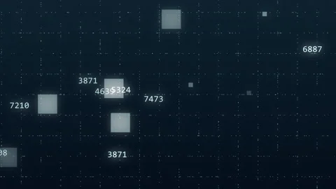 Technology background with abstract digital code and number random motion. Stock Footage 274521597