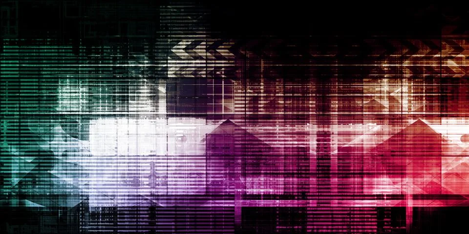 Technology Background Abstract Wallpaper For Presentation Template Stock Illustration