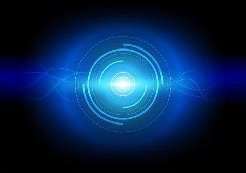 Technology background and computer circuit board Illustrazione stock