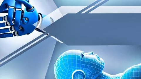 Technology background and concepts Artificial Intelligence Robots Innovations Stock Illustration