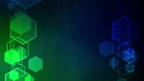 Technology Background with Animated Hexagons Stock Footage 316050177