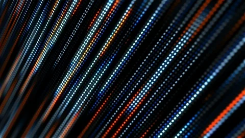 Technology background with animation slow motion of light stripes dot circle Stock Footage 86886747