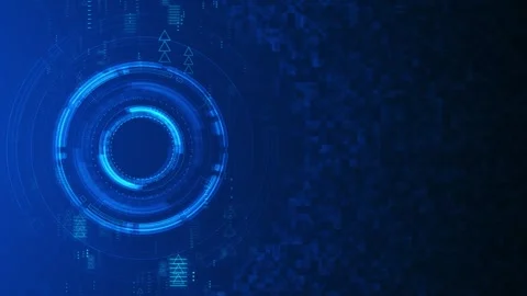 Technology background. Big data concept. Binary computer code Animation of Stock Footage 333793987