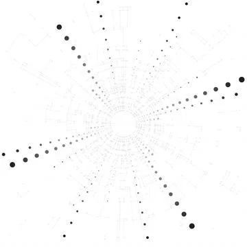 Technology background. Big data concept background with connected lines and dots Illustrazione stock