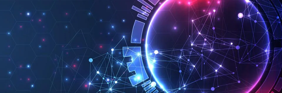 Technology background. Big data concept. Vector illustration. 스톡 일러스트