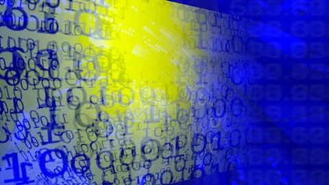 Technology background. Binary Code. Abstract Big Data. Data Stream 스톡 동영상 100443907
