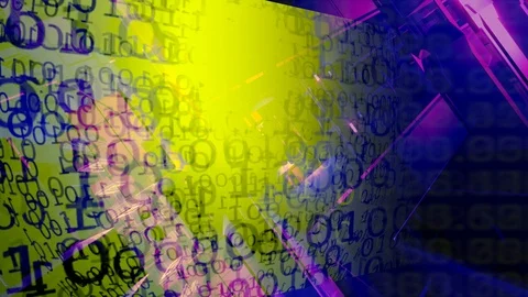 Technology background. Binary Code. Abstract Big Data. Data Stream Video stock 100446921
