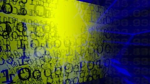 Technology Background. Binary Code. Abstract Big Data. Data Stream 스톡 동영상 100471902