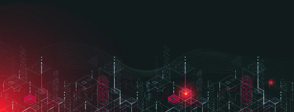 Technology background. Binary computer code.  Vector illustration. Stock Illustration