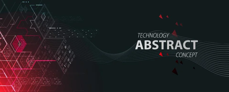 Technology background. Binary computer code.  Vector illustration. Stock Illustration