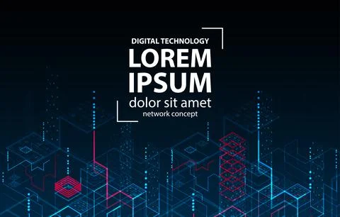 Technology background. Binary computer code.  Vector illustration. Stock Illustration