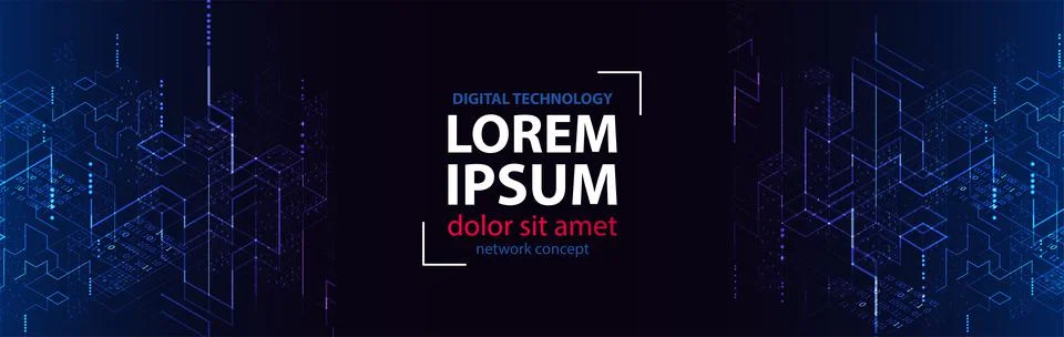 Technology background. Binary computer code.  Vector illustration. Stock Illustration