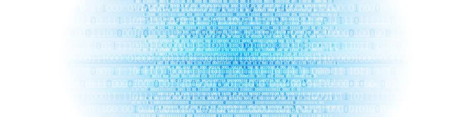 Technology background. Binary computer code.  Vector illustration. Illustrazione stock