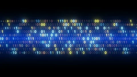 Technology background binary data stream Stock Footage 209154703