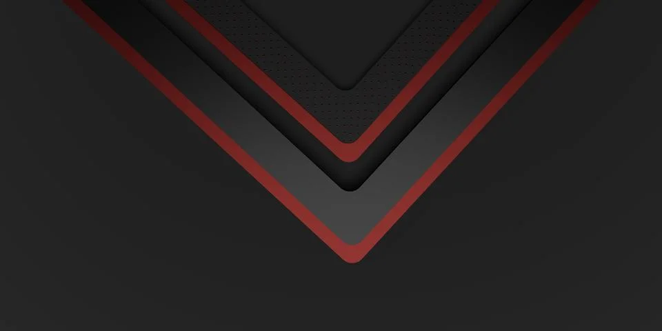 Technology background black red abstract 3D illustration Stock Illustration