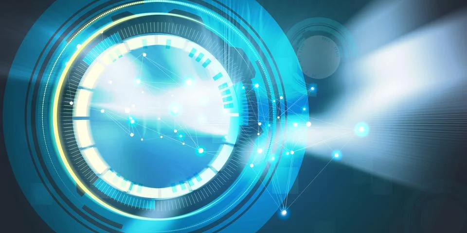 Technology background with blue tone Stock Illustration