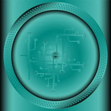 Technology background with circle Stock Illustration