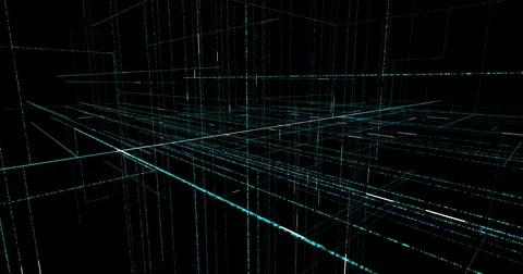 Technology background circuit board and code.  4K loop graphic elements Stock Footage 80313743