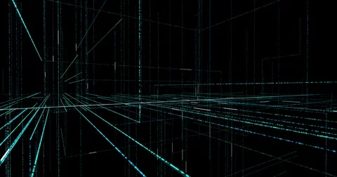 Technology background circuit board and code.  4K loop graphic elements Stock Footage 80313894