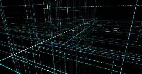 Technology background circuit board and code.  4K loop graphic elements Stock Footage 80313955